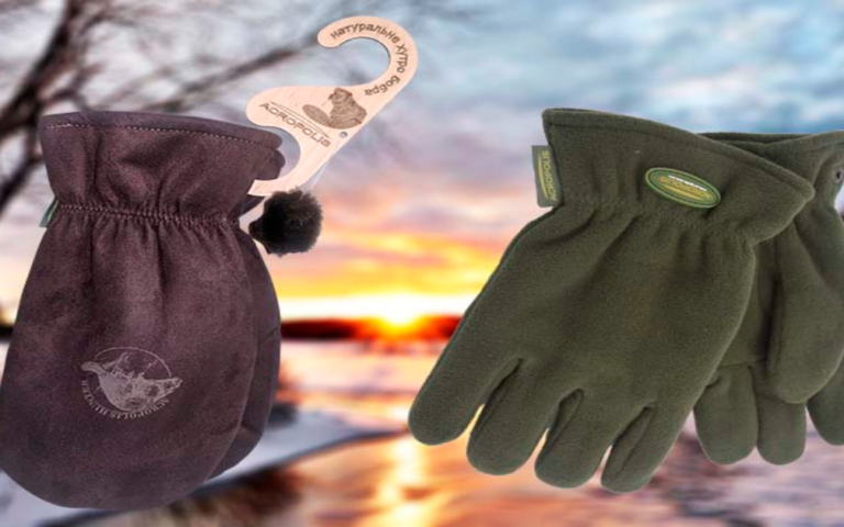 Winter gloves and mittens for hunters and anglers