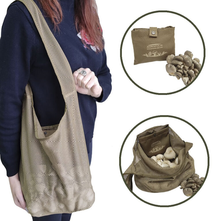 MG-3 Mushroom Forage Folding Mesh Bag. Tote Bag for Shopping