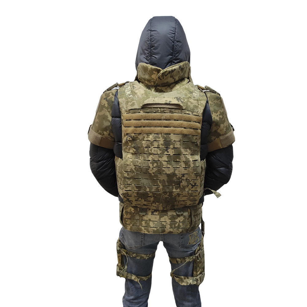 AR-01 Modular body armor vest with a quick reset system with one move