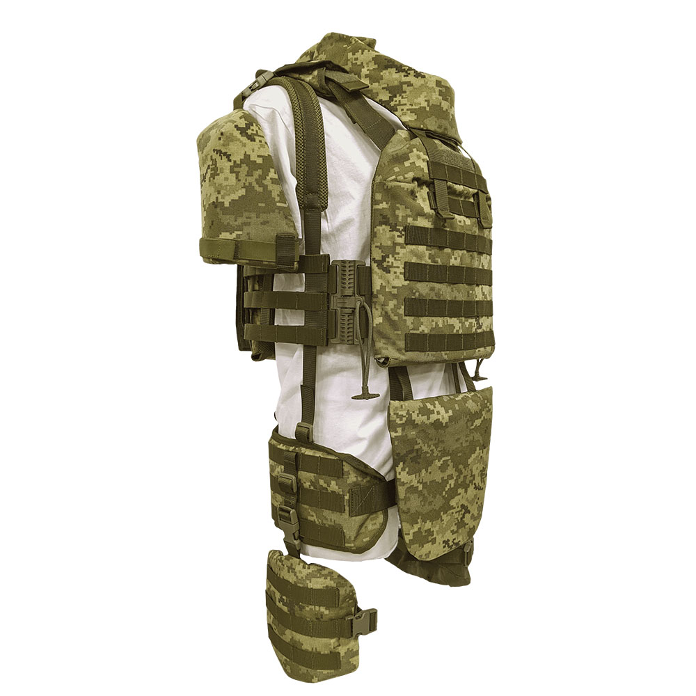 ARPK-01 Modular body armor vest with a quick reset system