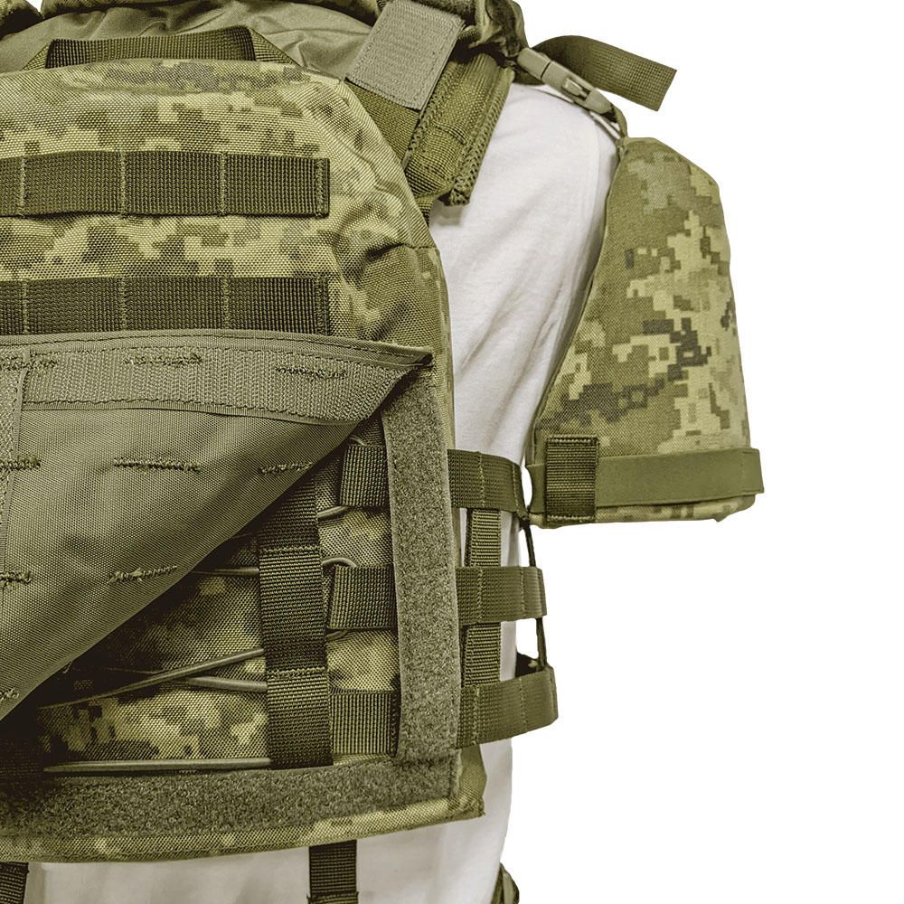 ARPK-01 Modular body armor vest with a quick reset system