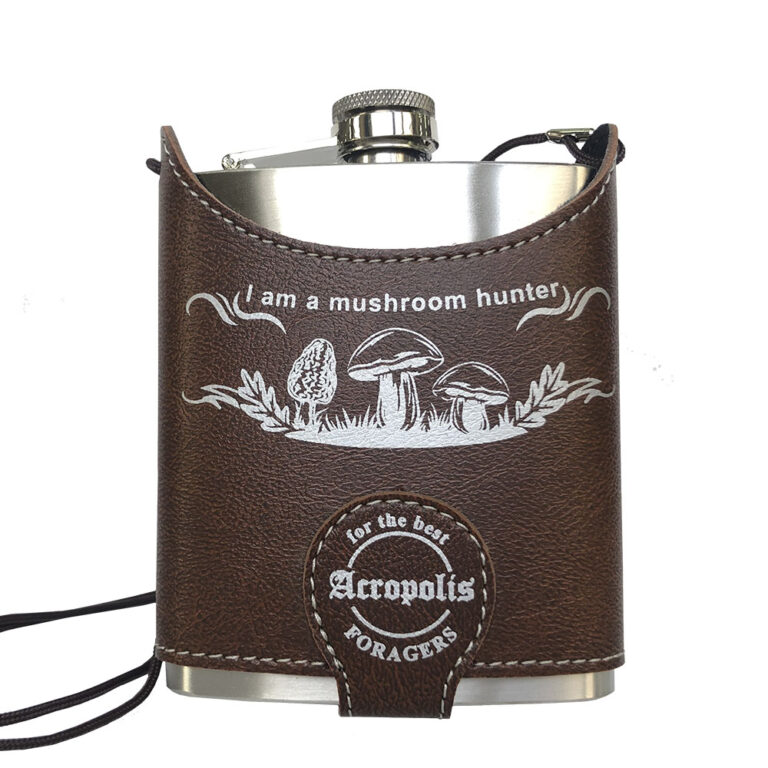 FL-1zg Фляга для напоїв в чохлі – I am a mushroom hunter, 210мл