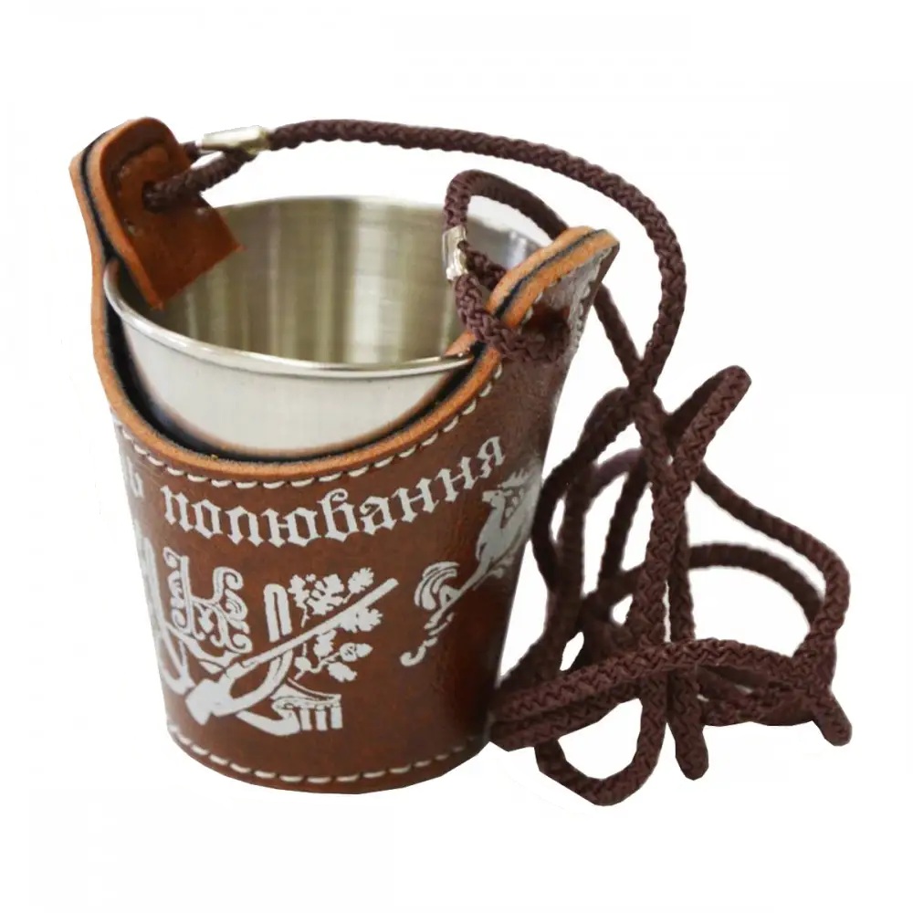 SHM-1zm Souvenir Glass with case – King of the Hunt, 70ml