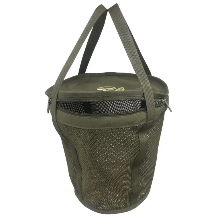 VG-3 Mushroom Pick Folding Basket with Lid. Morels Forager Mesh Bag