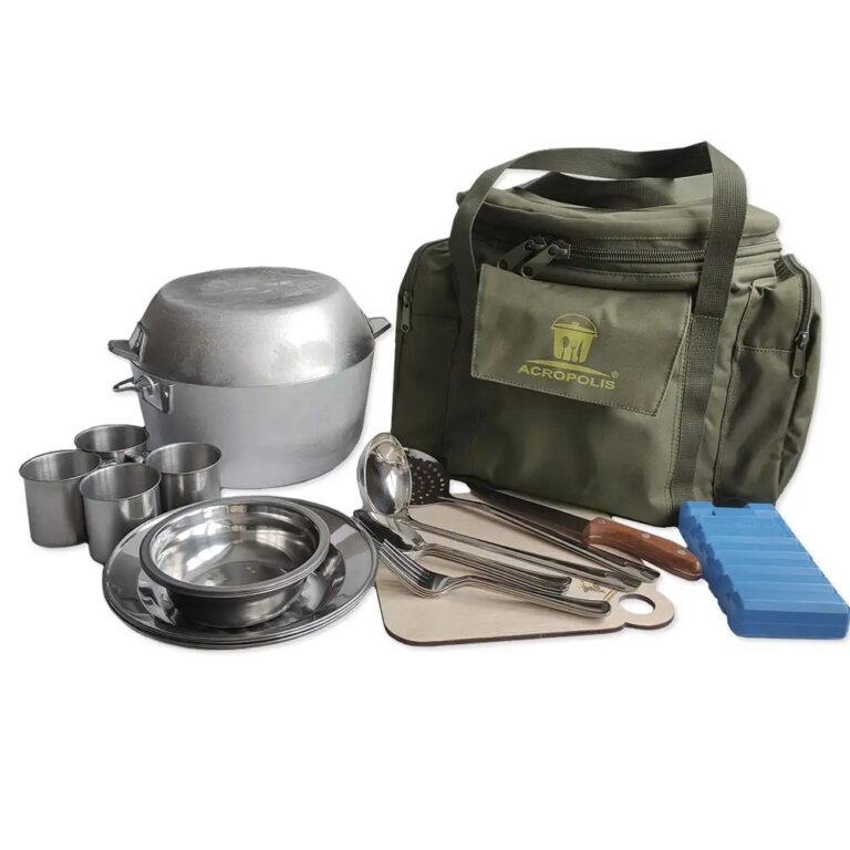 SDP-4 Picnic Set: Dishes for 4 people & Cooler Bag
