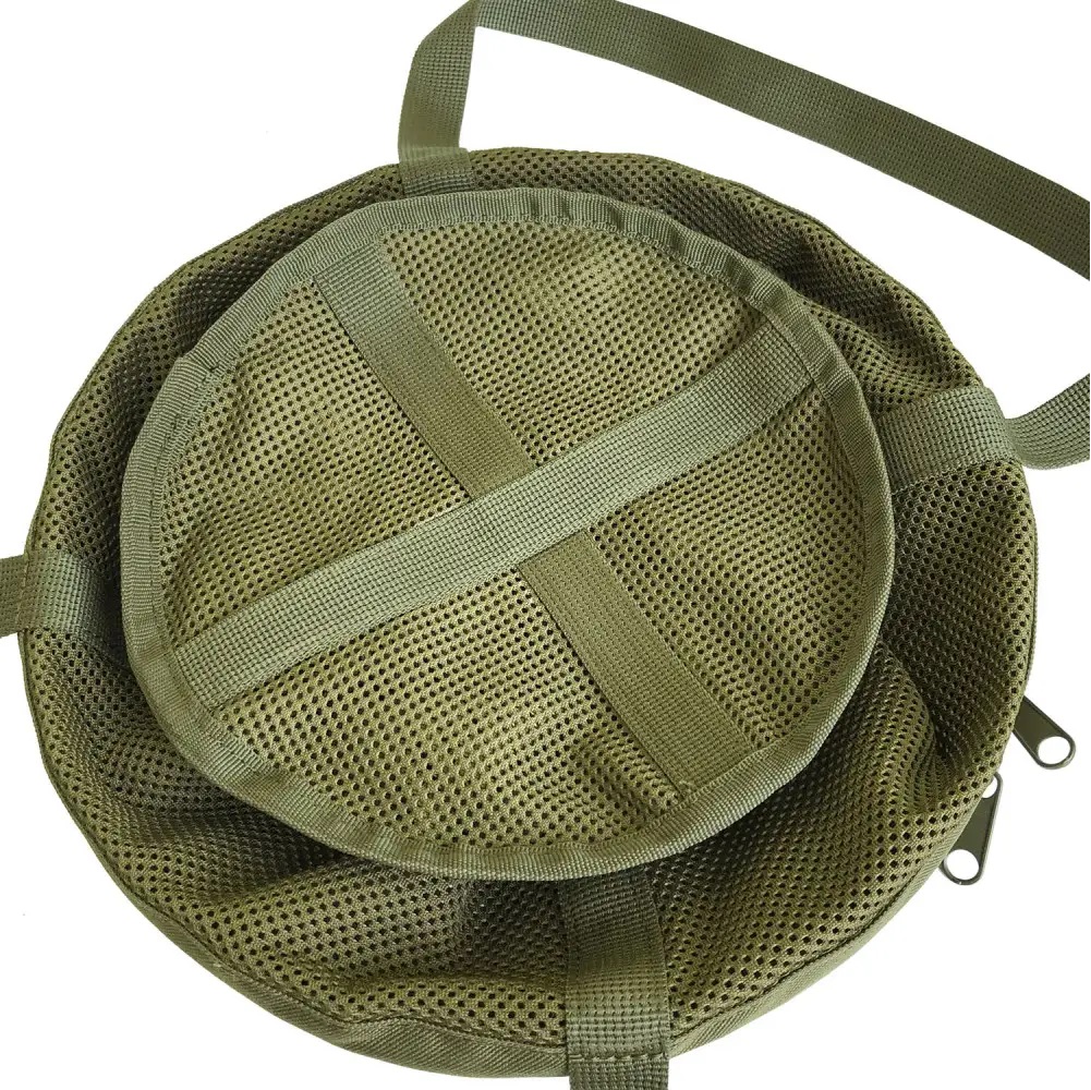 VG-3 Mushroom Pick Folding Basket with Lid. Morels Forager Mesh Bag