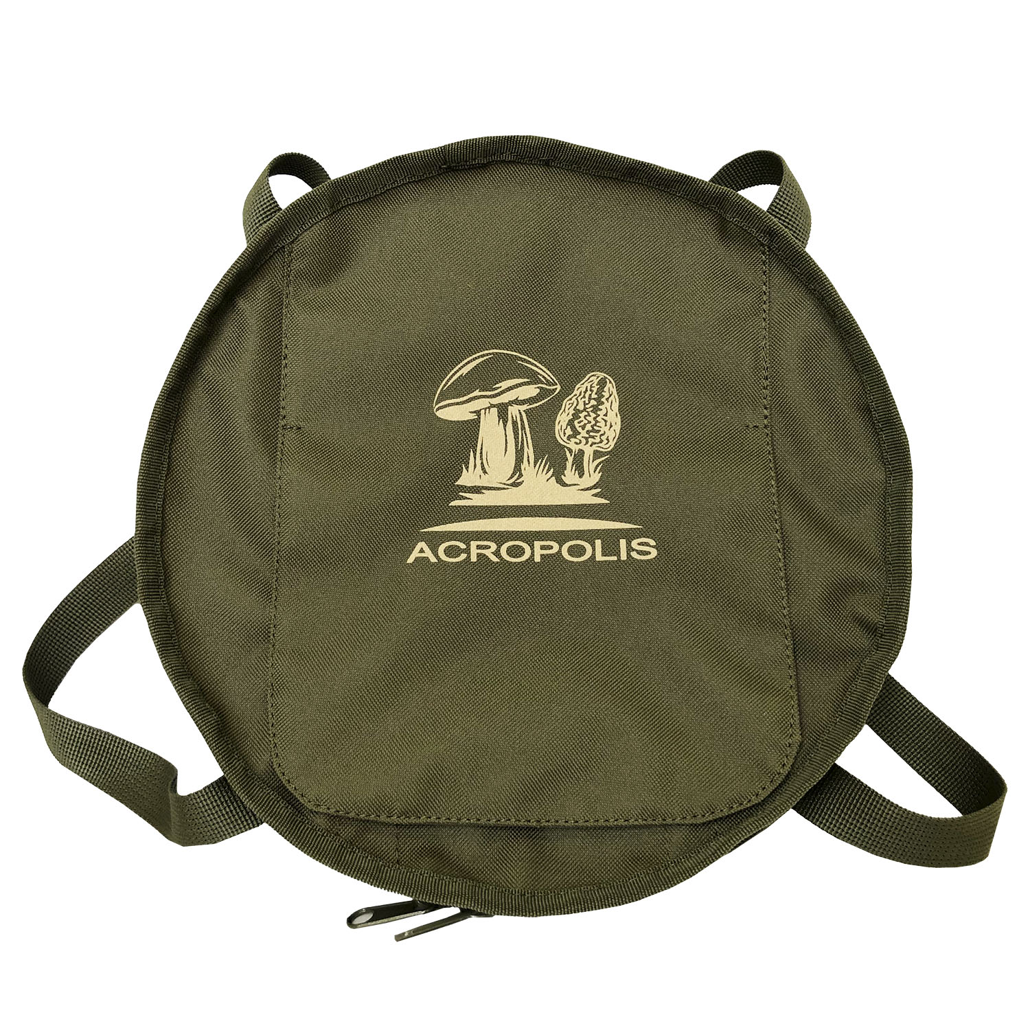 VG-3 Mushroom Pick Folding Basket with Lid. Morels Forager Mesh Bag