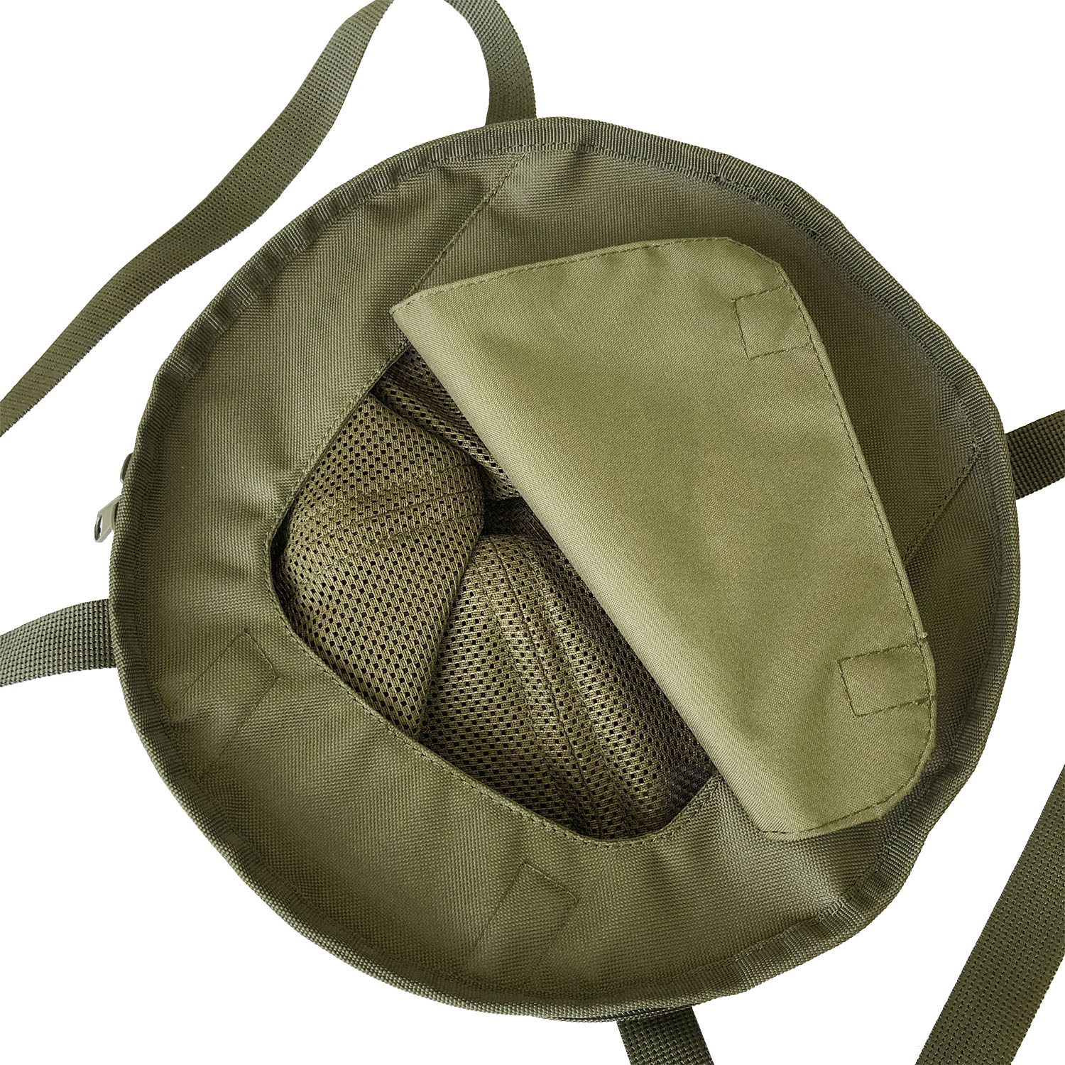 VG-3 Mushroom Pick Folding Basket with Lid. Morels Forager Mesh Bag