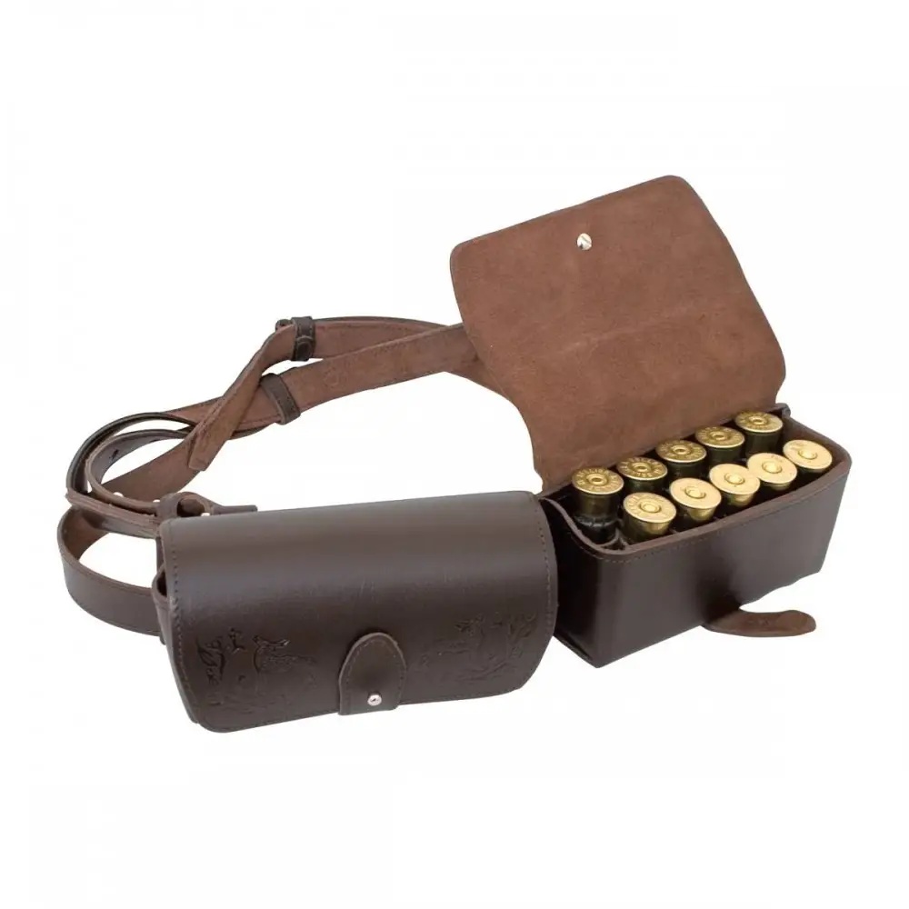 FP-3r Leather Case for 20 Smoothbore Weapons Cartridges of 12-20 Caliber