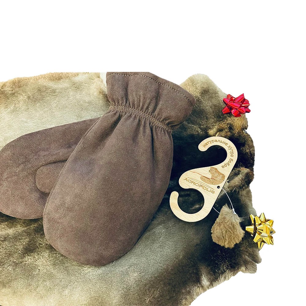 CHRZ-3 Winter Mittens with Beaver Fur