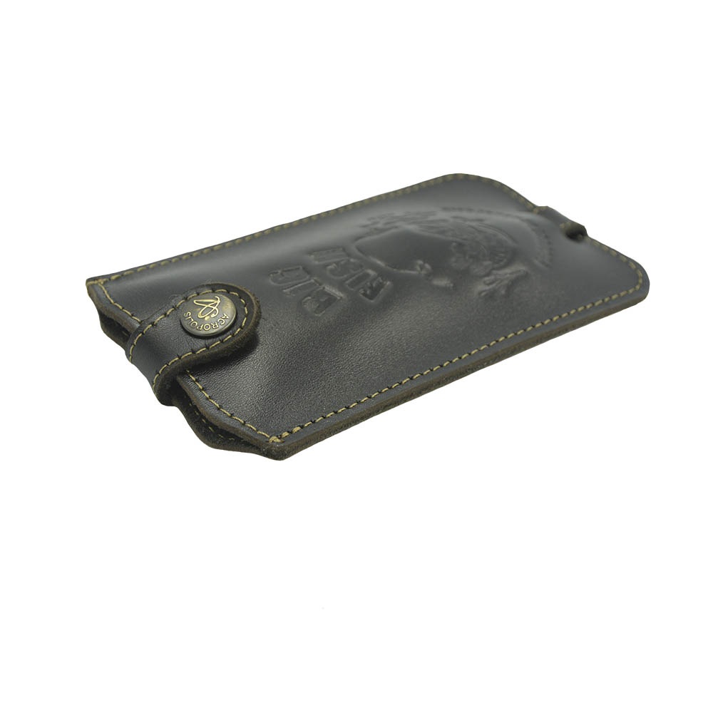 KL-1r Leather Key Holder with BIG FISH (embossing)
