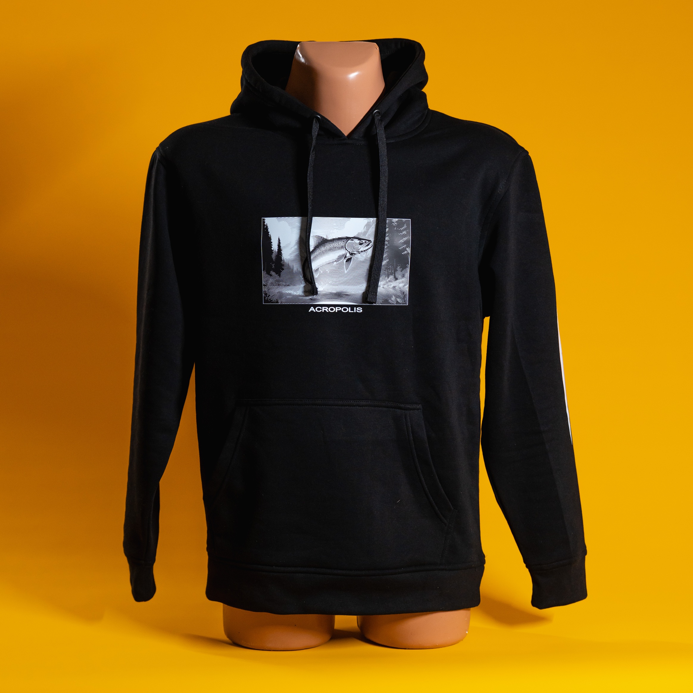 OHR-2 Black hoodie for fishermen Trout – S, M, L, XL