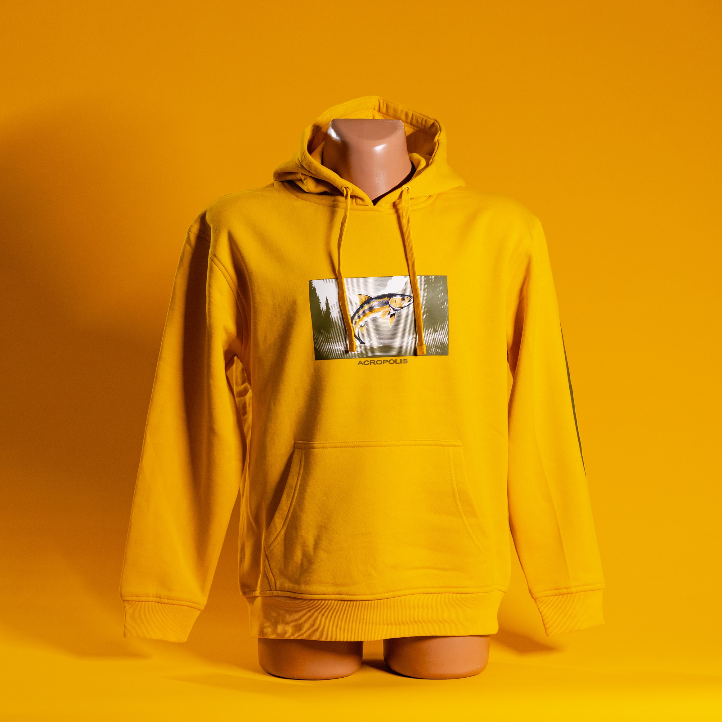 OHR-2 Yellow hoodie for fishermen Trout – S, M, L, XL