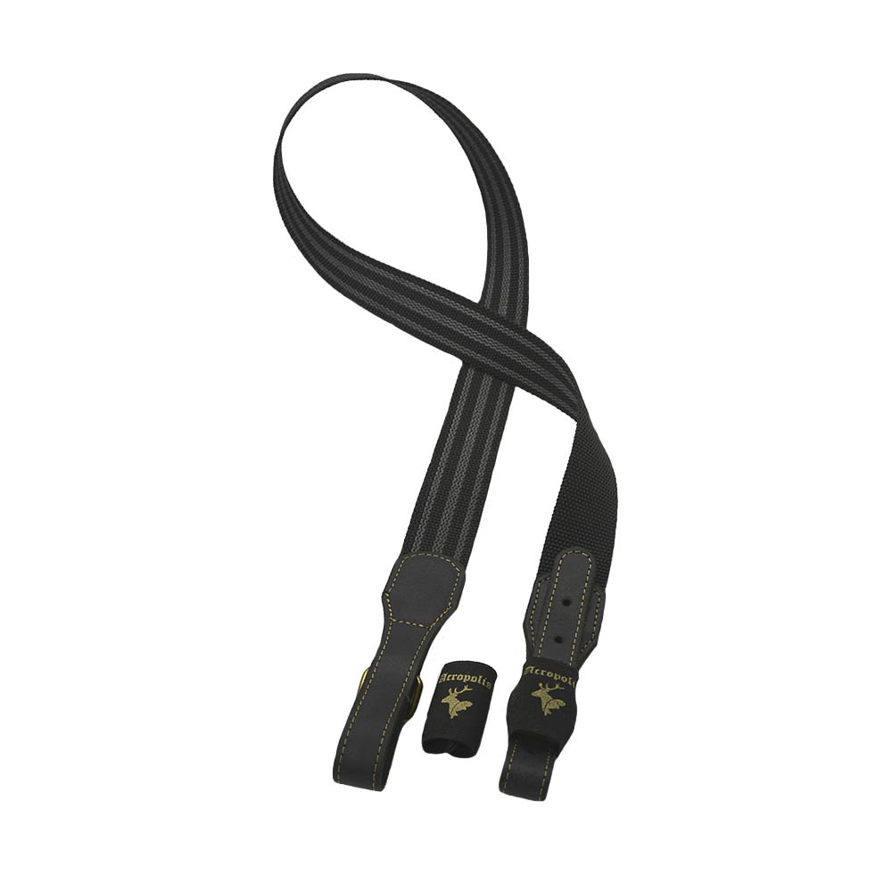 MR-12ch Black Weapon Sling. Buckle Closure. Swivel 24mm