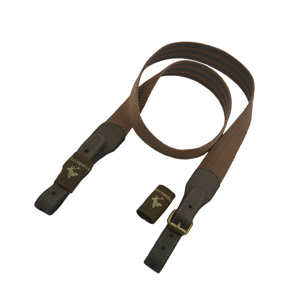 MR-12k Brown Weapon Sling. Buckle Closure. Swivel 24mm