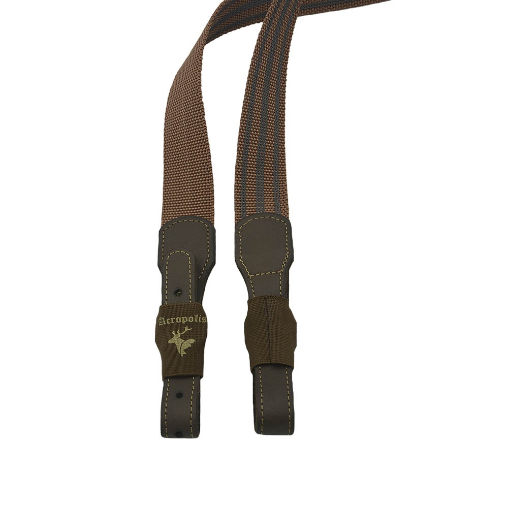 MR-12k Brown Weapon Sling. Buckle Closure. Swivel 24mm