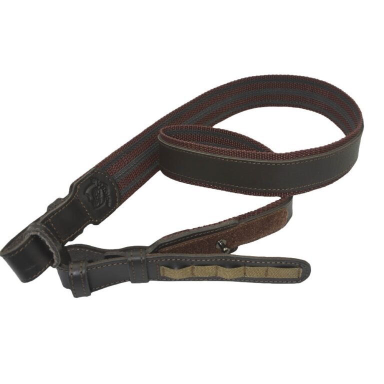 MR-2 Brown Leather Weapon Sling. Swivel 18mm