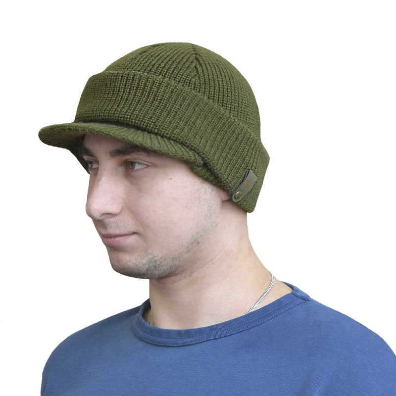 OBL-3 Balaclava Knit Hat with Visor