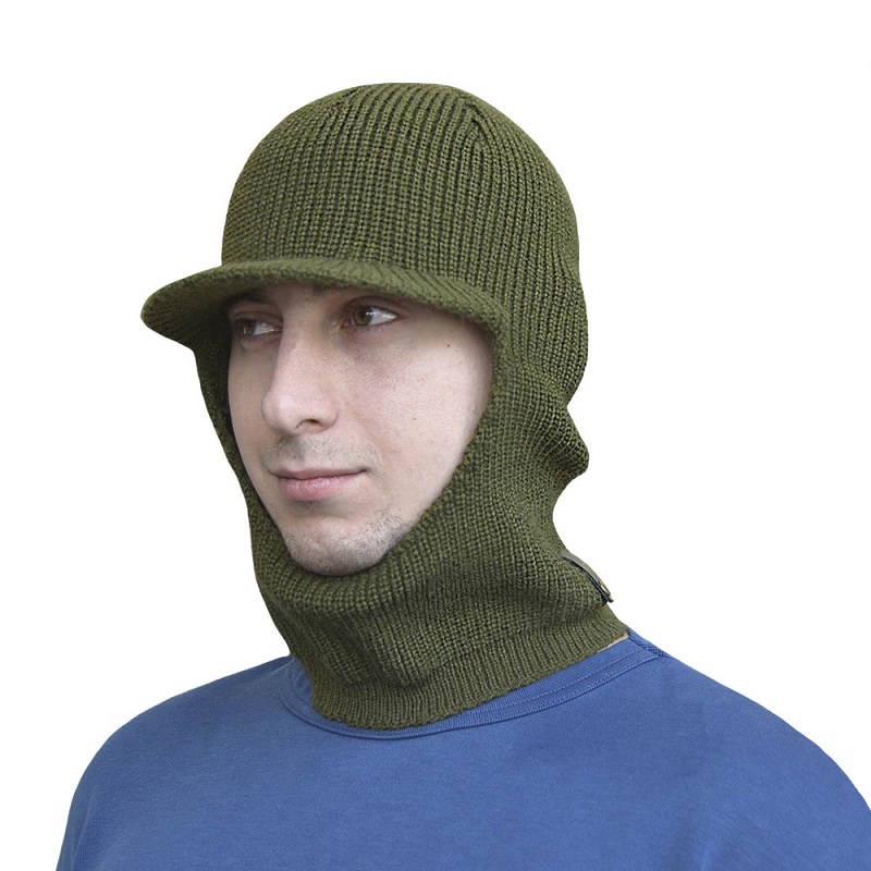 OBL-3 Balaclava Knit Hat with Visor