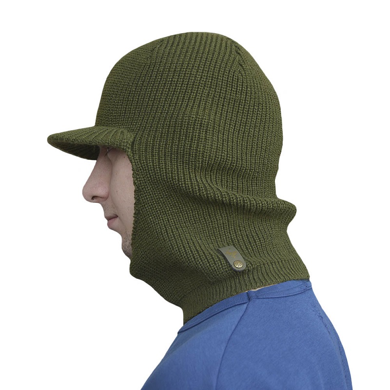 OBL-3 Balaclava Knit Hat with Visor