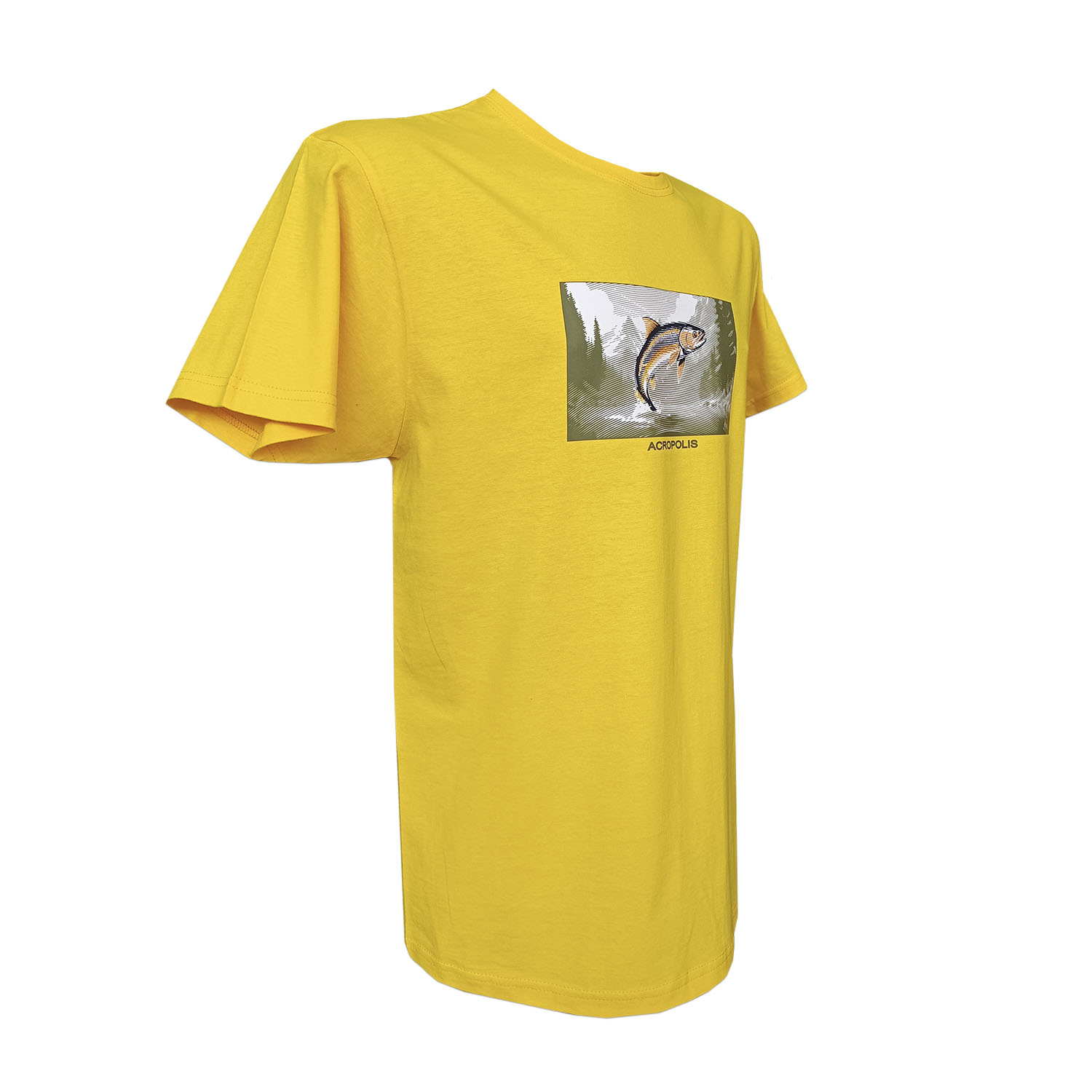 ОФР-5 Футболка для рибалки з принтом Форель жовта – S, M, L, XL, XXL