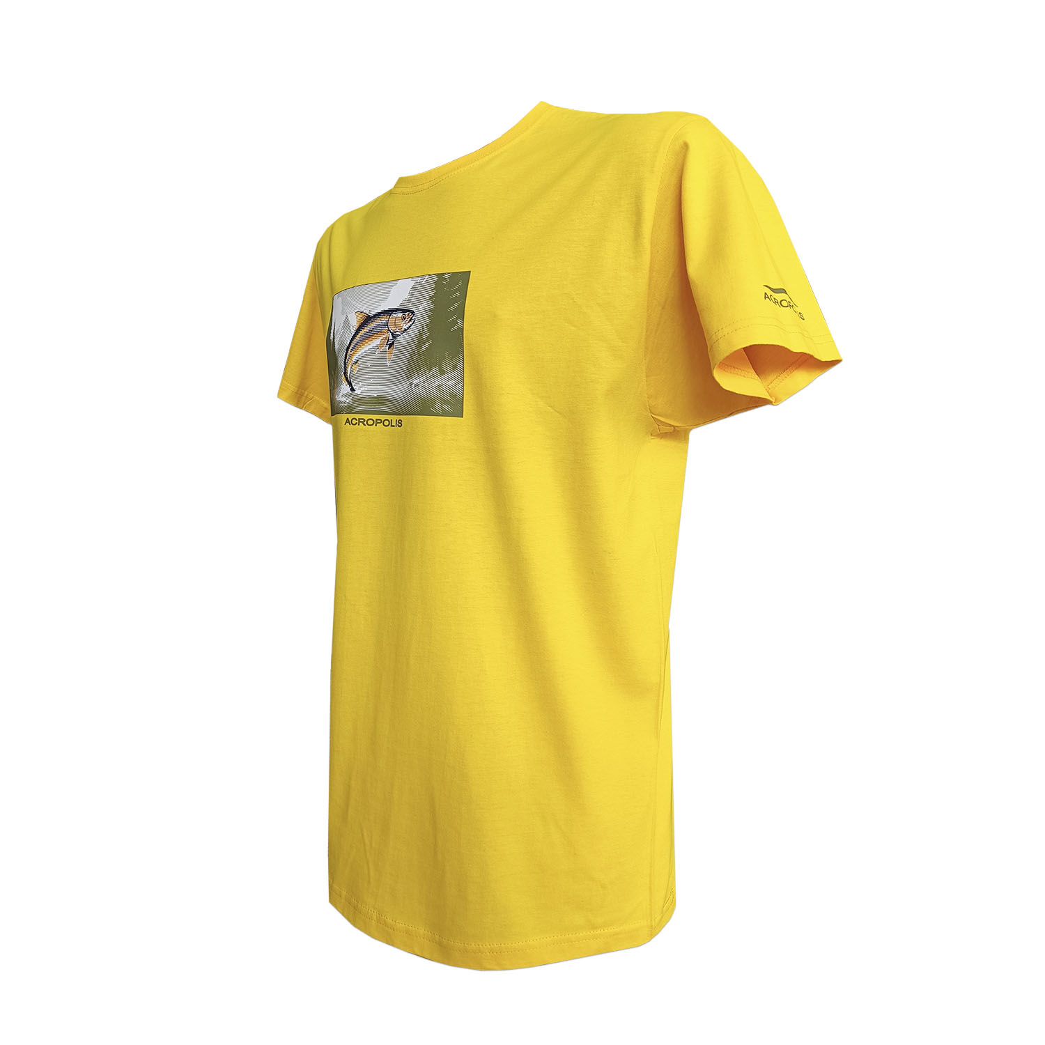 ОФР-5 Футболка для рибалки з принтом Форель жовта – S, M, L, XL, XXL