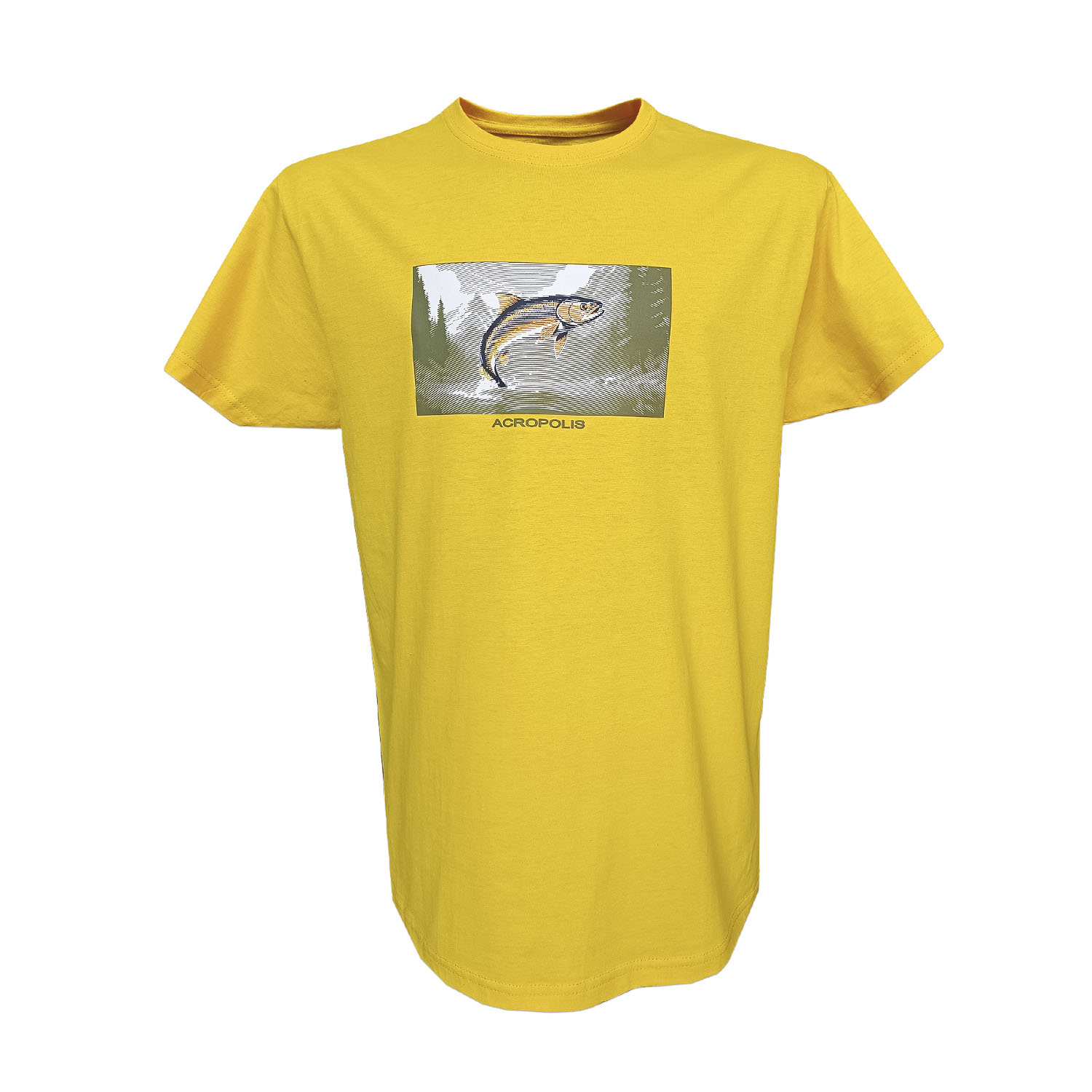 ОФР-5 Футболка для рибалки з принтом Форель жовта – S, M, L, XL, XXL