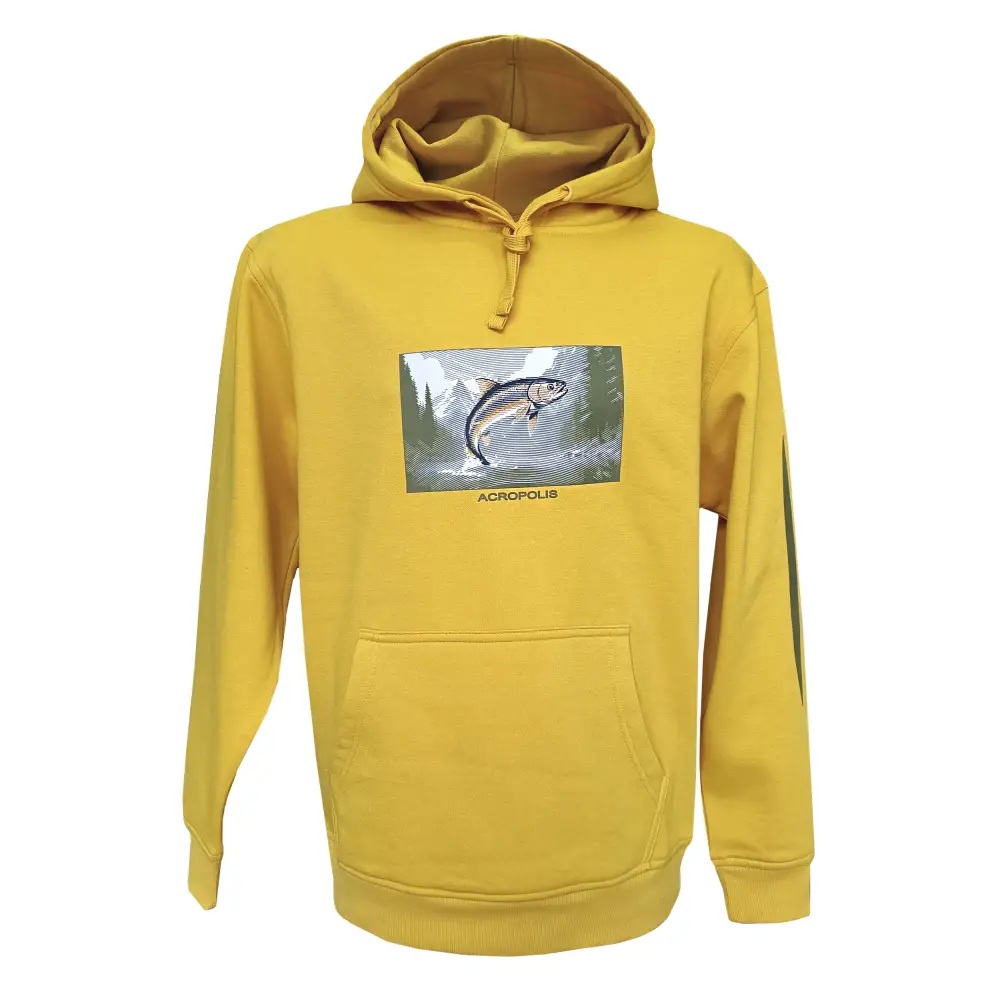 OHR-2 Yellow hoodie for fishermen Trout – S, M, L, XL