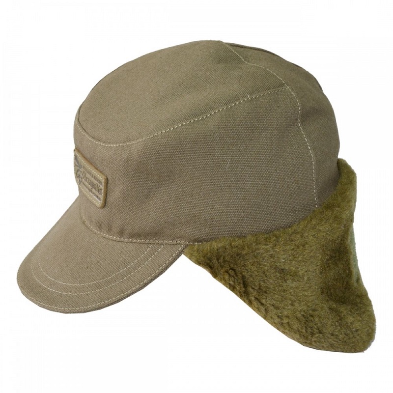 OSHM-2 Winter cap with Faux Fur. Three earmuffs positions: behind, on top & under the chin