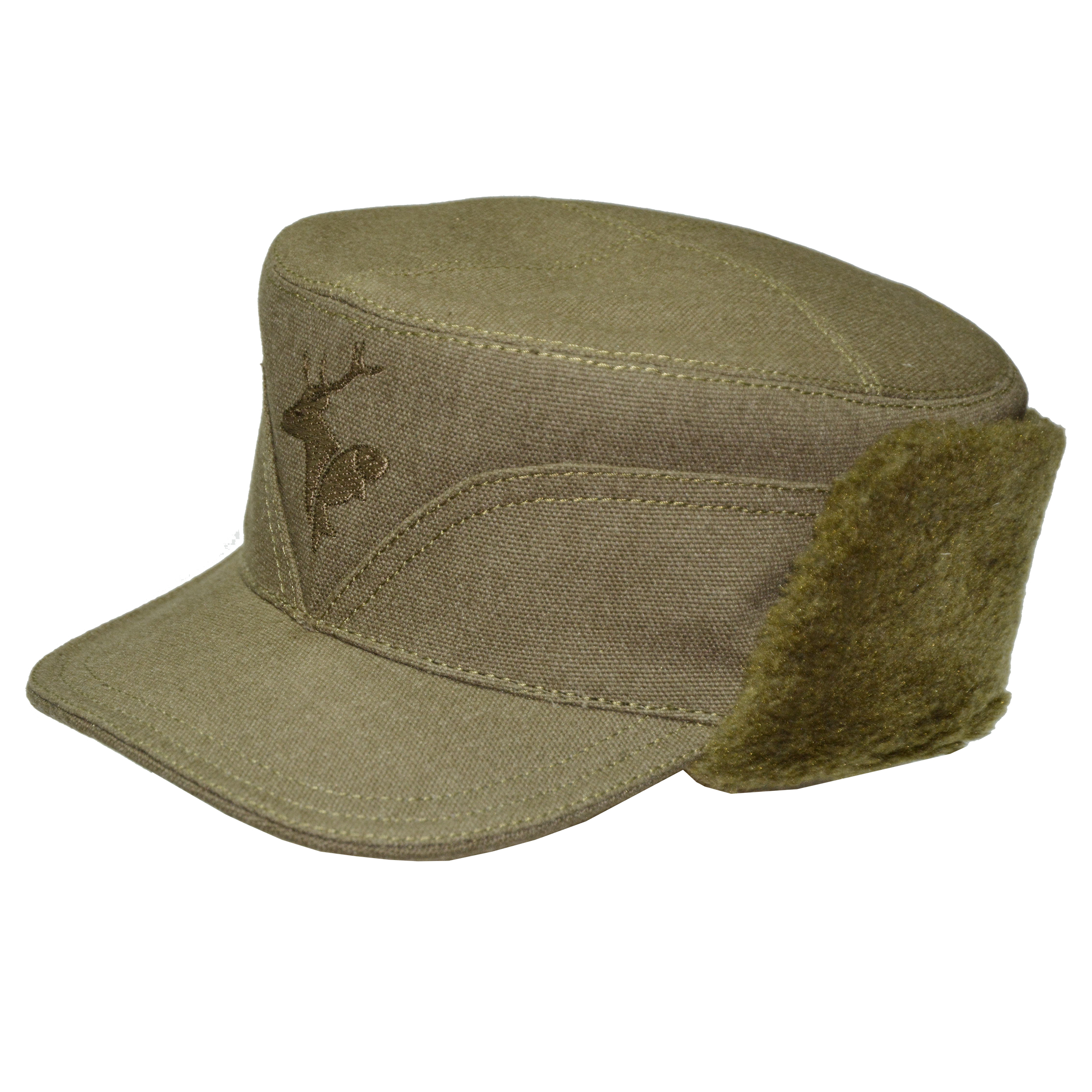 OSHM-9 Tarpaulin Winter Cap with Artificial Fur