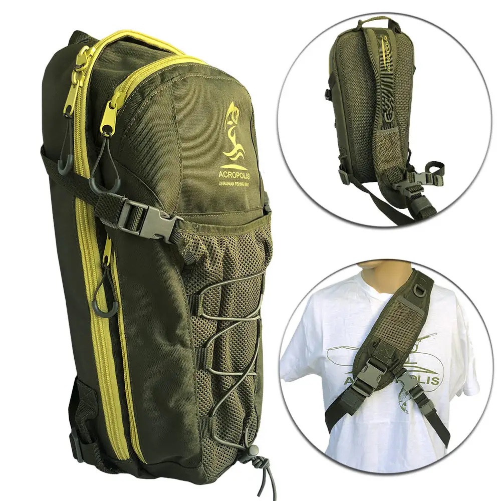 RDS-1 Backpack-Sling on One Shoulder for Spinning Fishing (for right-handed and left-handed)