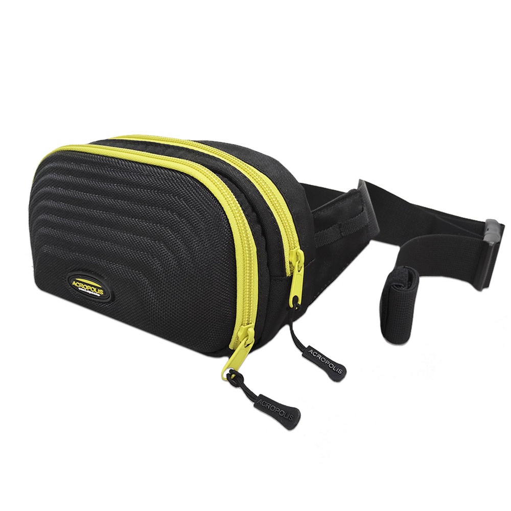 SDS-5 Street Fishing Crossbody Bag with 2 Compartments, Spinningist Sling Shoulder Bag (black)