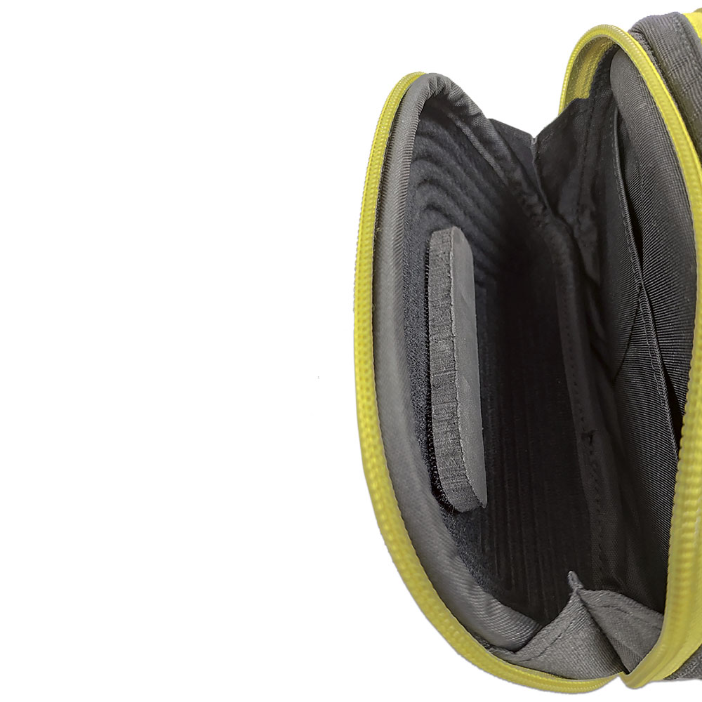 SDS-5 Street Fishing Crossbody Bag with 2 Compartments, Spinningist Sling Shoulder Bag (black)
