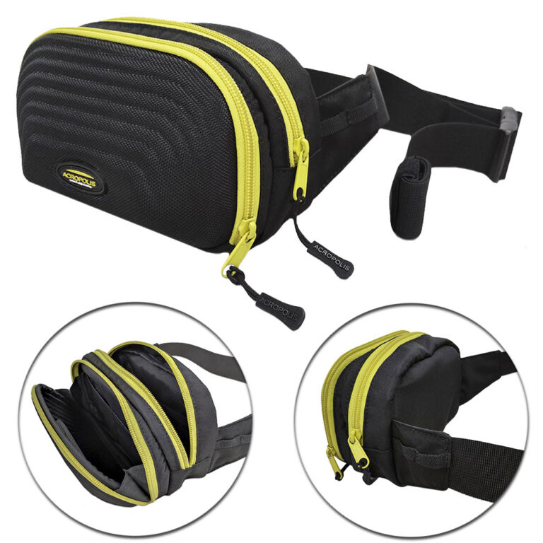 SDS-5 Street Fishing Crossbody Bag with 2 Compartments, Spinningist Sling Shoulder Bag (black)