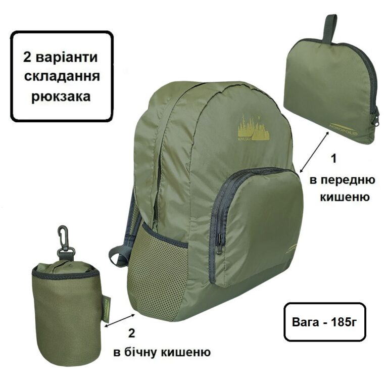 ТР-1 Ультралегкий складаний рюкзак для прогулянок / подорожей