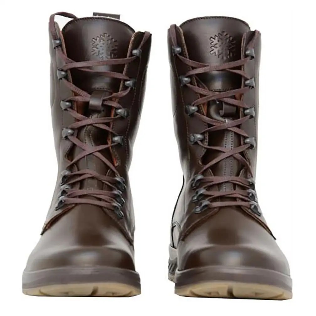 VCHO-2 Brown Winter High Boots with Sheepskin Lining