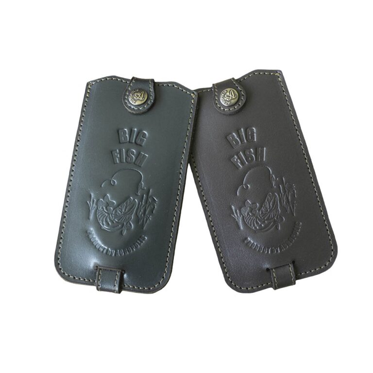 KL-1r Leather Key Holder with BIG FISH (embossing)
