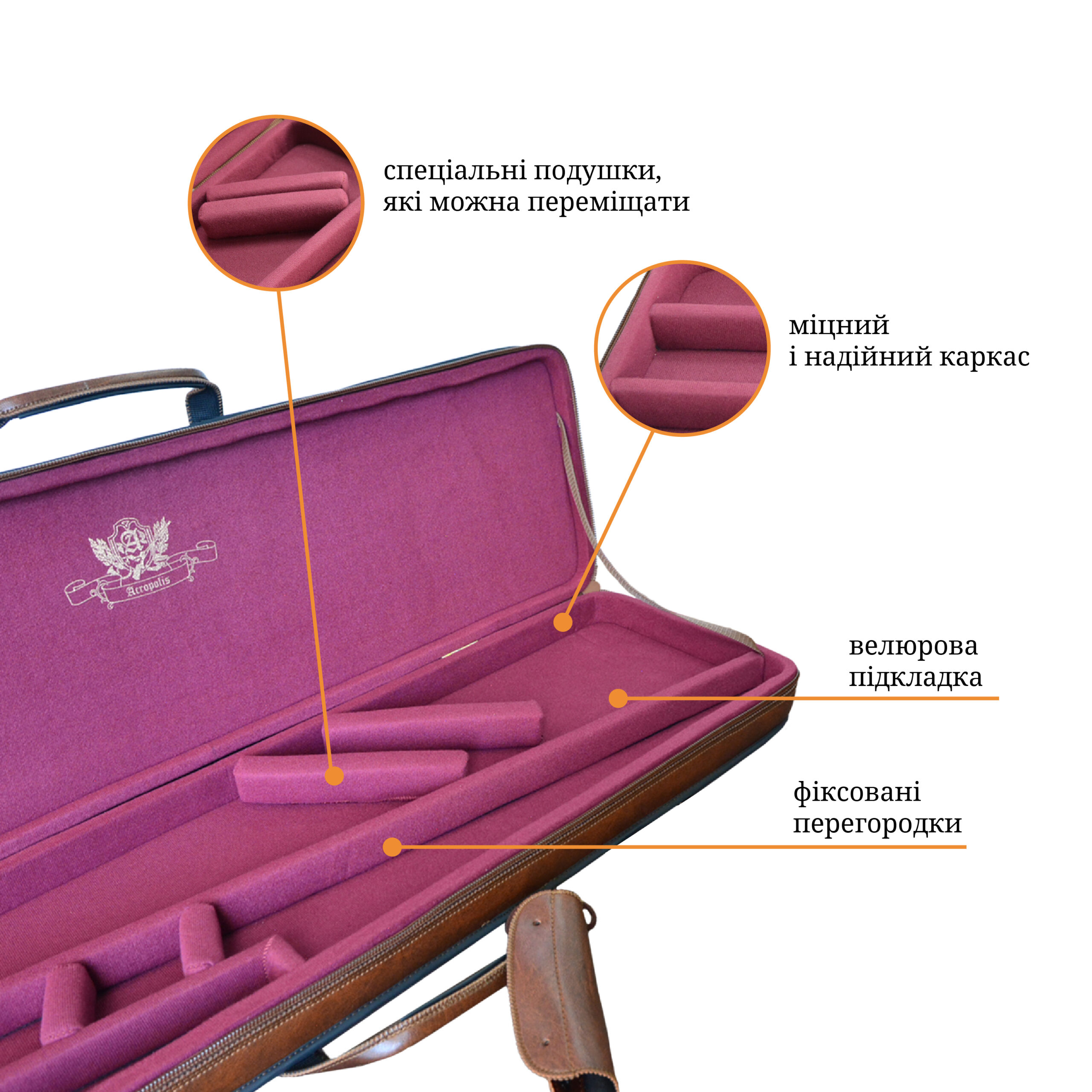 FZ-3b Semiautomatic Shotgun Eco Leather Hard Case 91,5cm