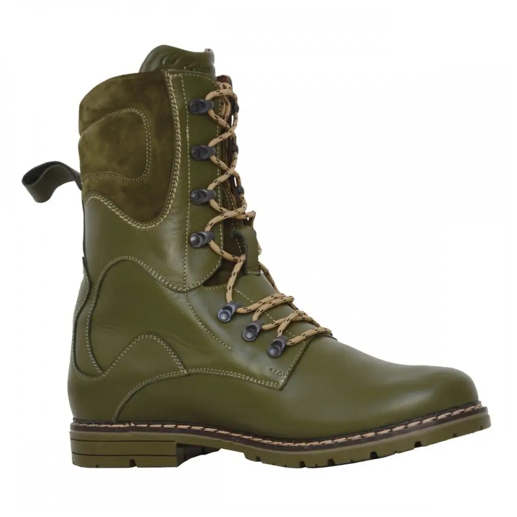 MCHO-1 Leather Boots with Sheep Fur Lining