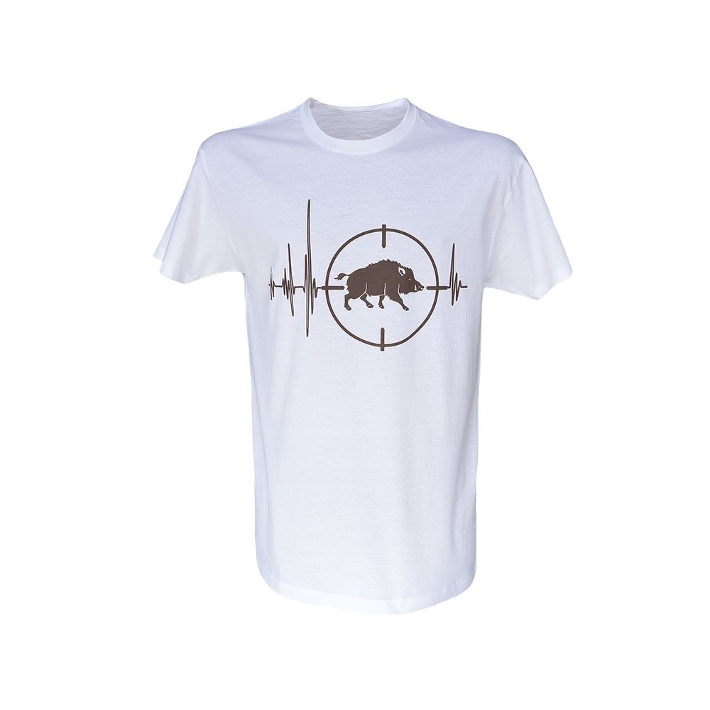 OFK-1b White T-shirt Boar for Hunters