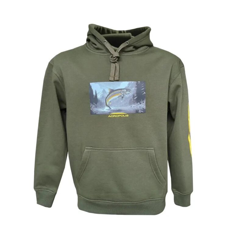 OHR-2 Khaki hoodie for fishermen Trout – S, M, L, XL