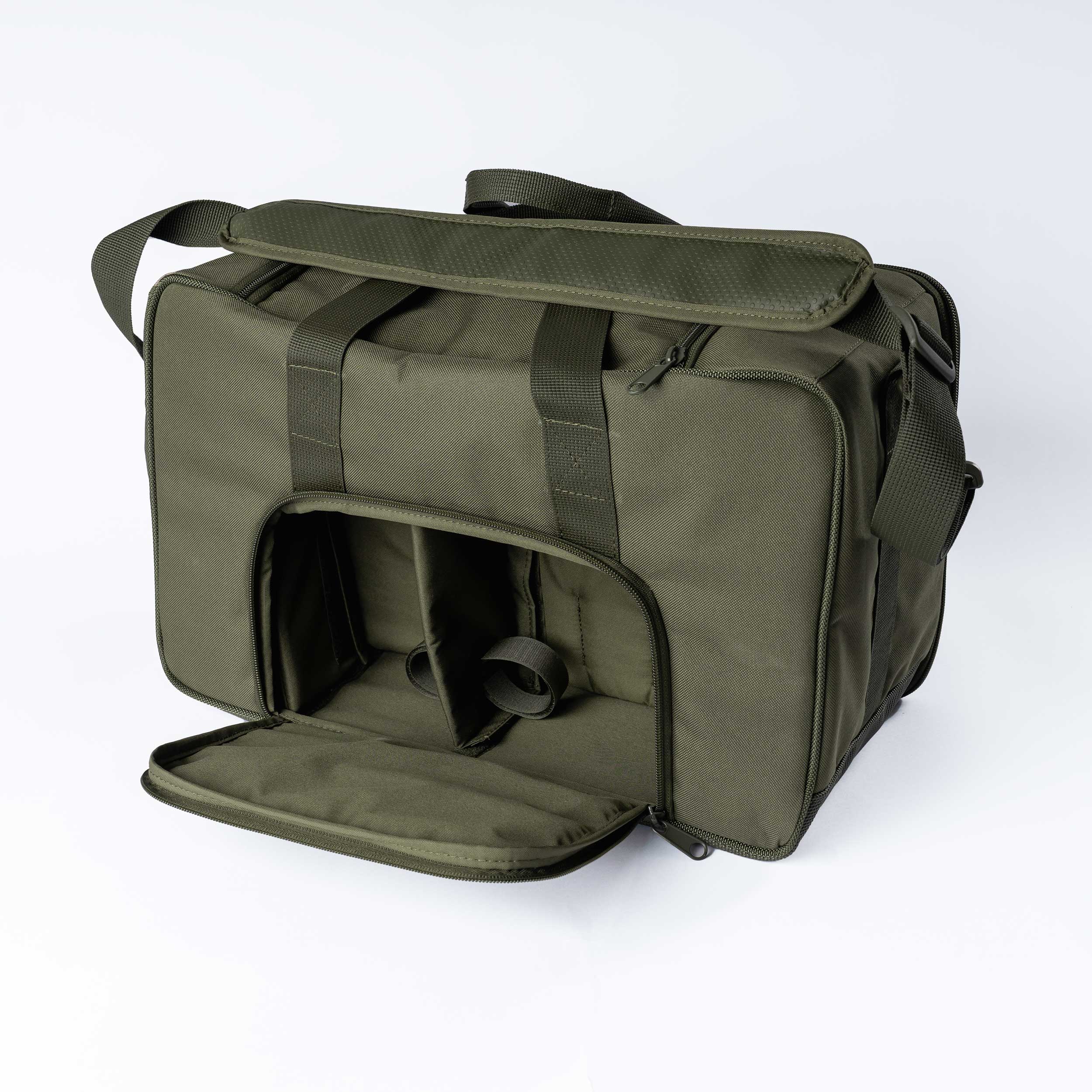 RSF-1 Feeder Bag with Fishing Boxes, Lead Holder, Cold Storage Battery