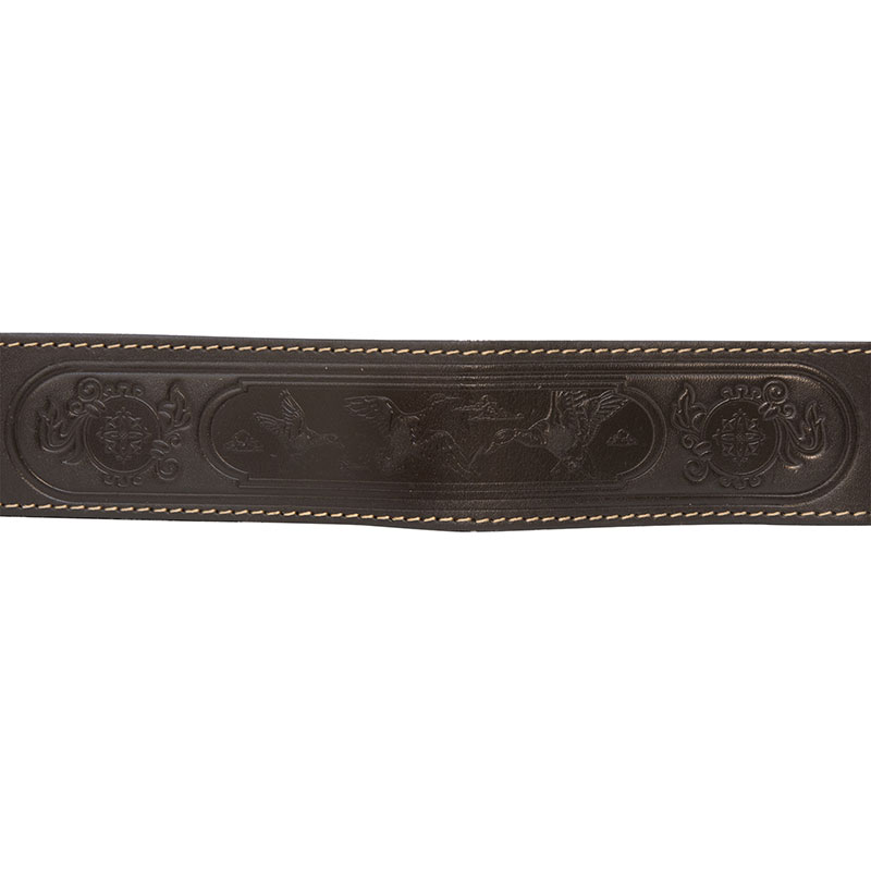 SKO-1 Leather Dog Signal Collar with Leash