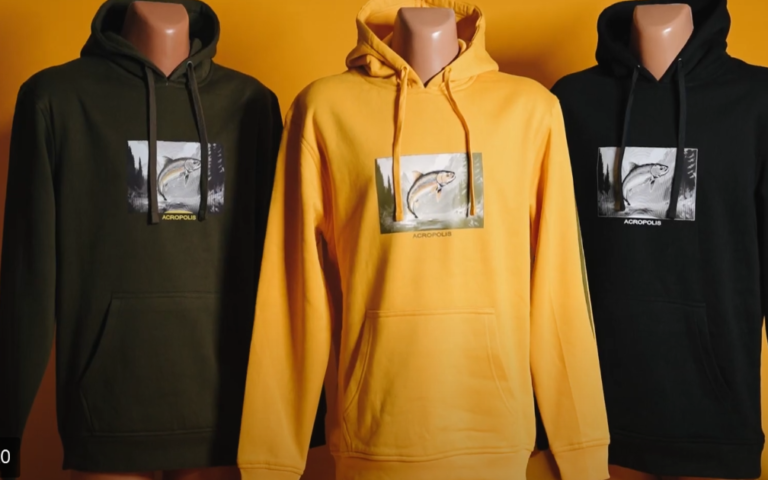 Trout in the Ukrainian Carpathians! New hoodie for fishermen from Acropolis