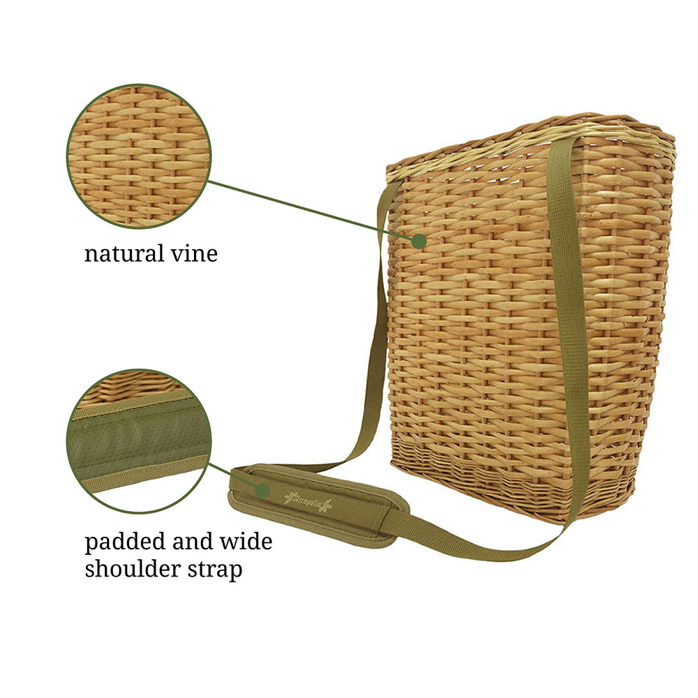 RNG-6 Mushroom Picking Large Wicker Basket. Volume 27L