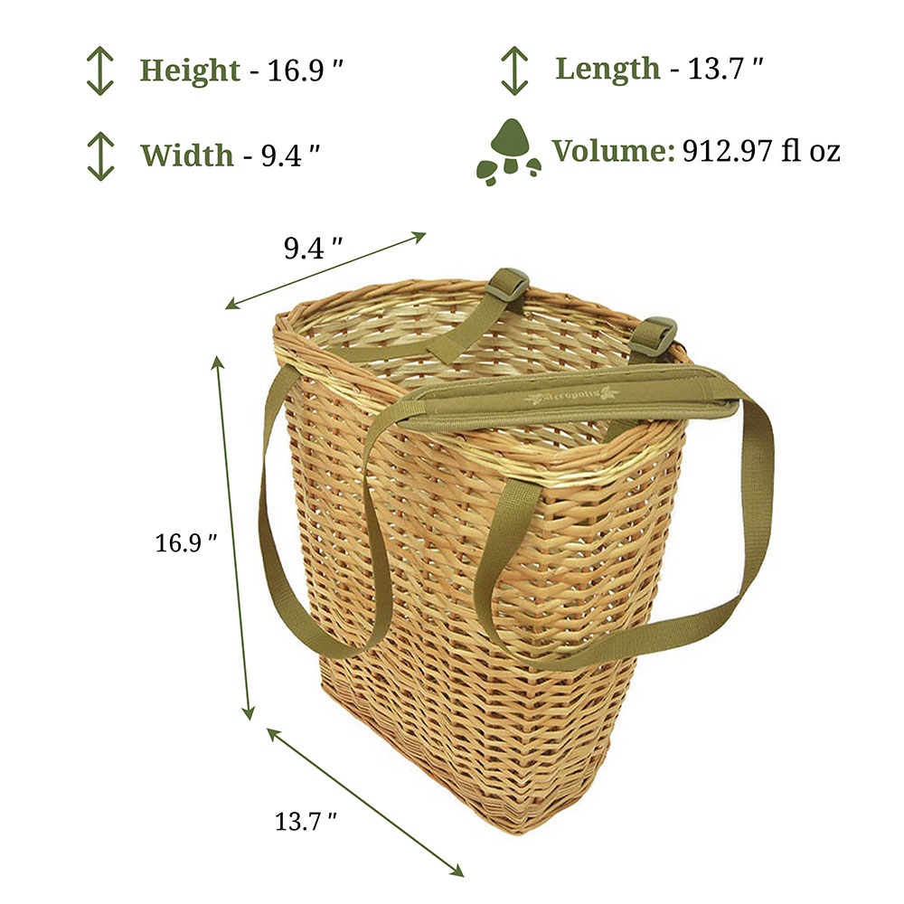 RNG-6 Mushroom Picking Large Wicker Basket. Volume 27L