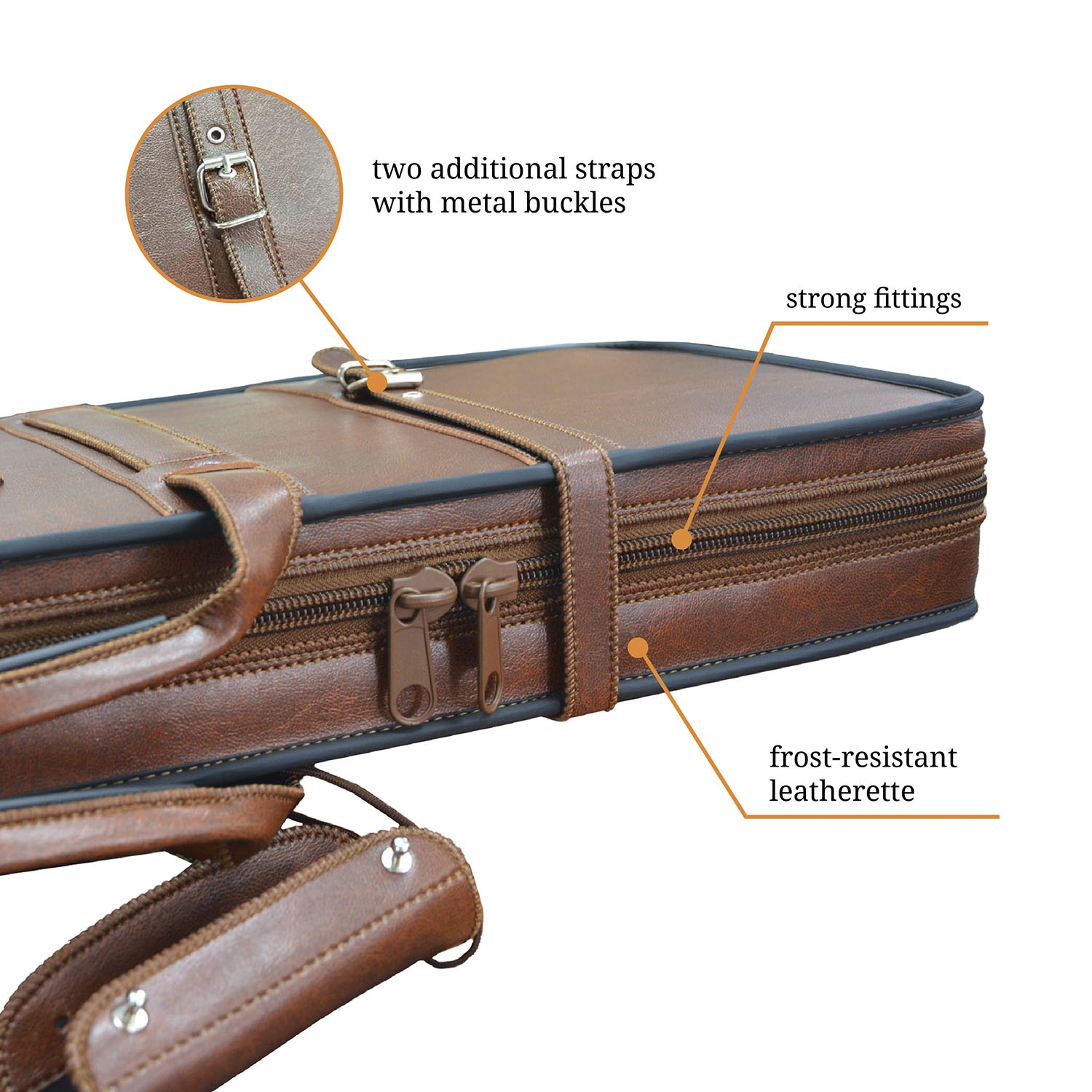 FZ-3а Disassembled Shotgun Hard Eco Leather Case 78cm