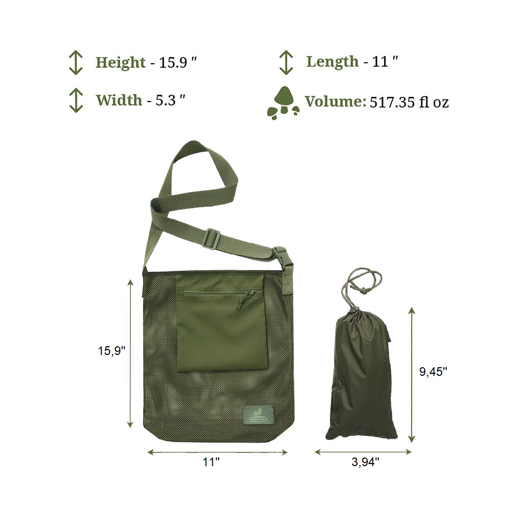 MG-1 Mesh Bag for Mushroom Picking and Shopping