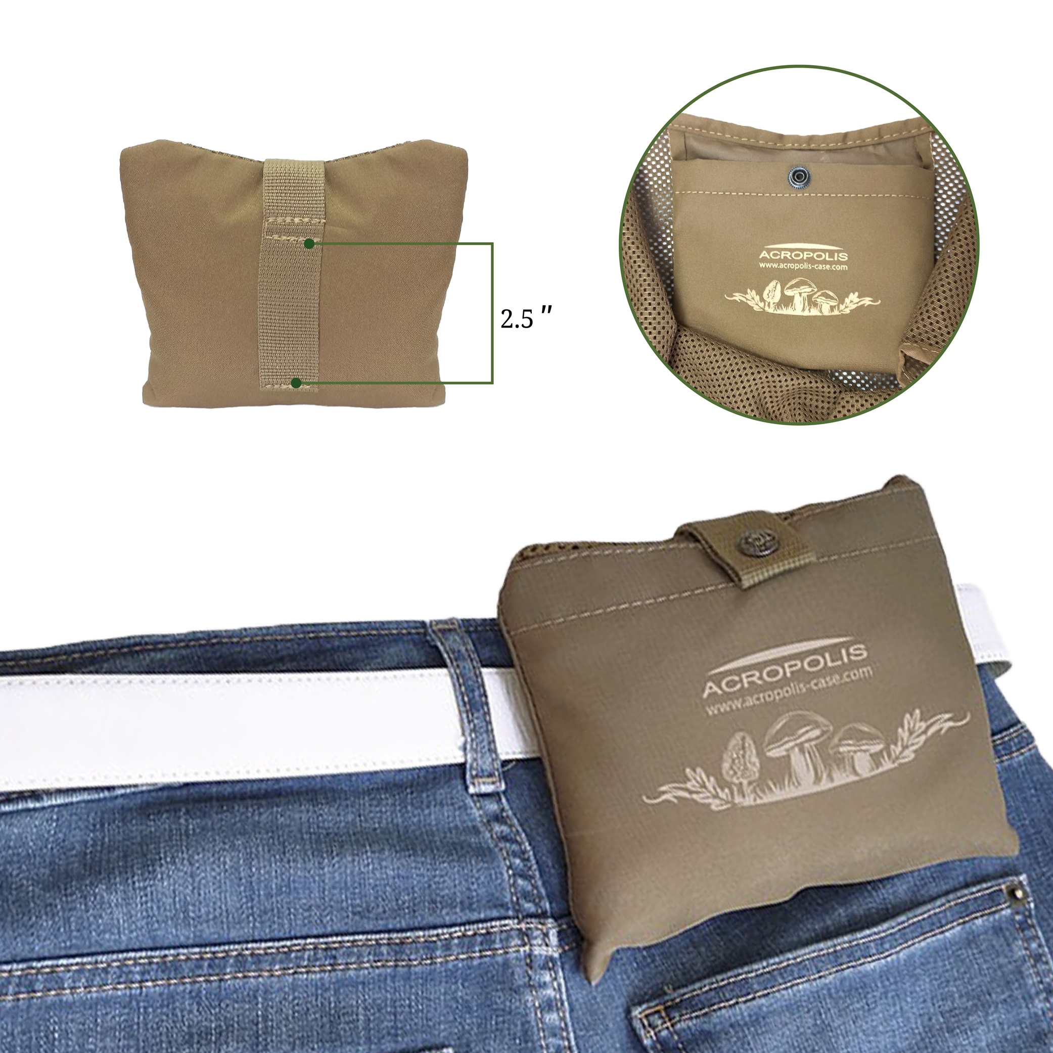 MG-3 Mushroom Forage Folding Mesh Bag. Tote Bag for Shopping