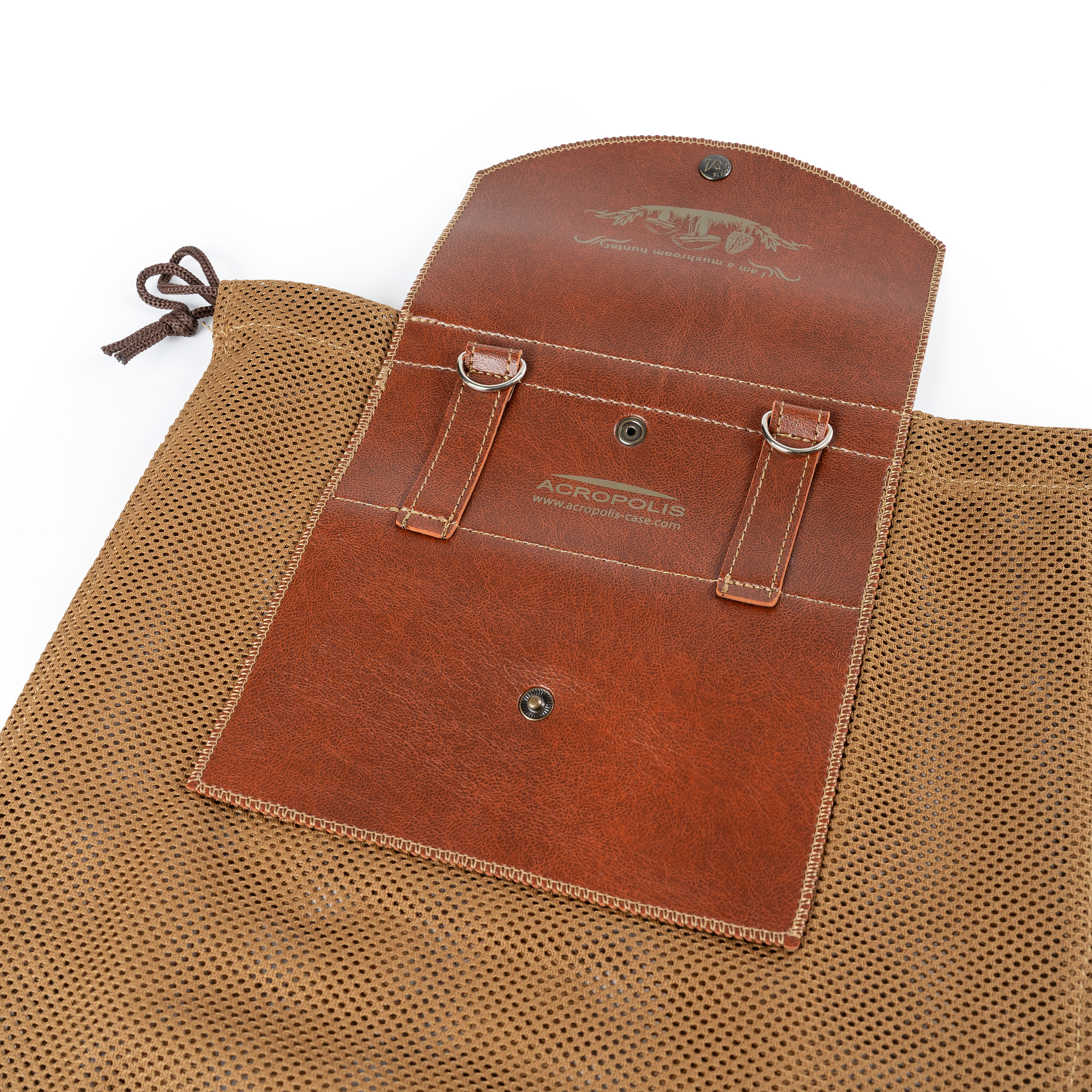 MG-5 Mushroom Picking Fold Mesh Bag with Belt Attachment